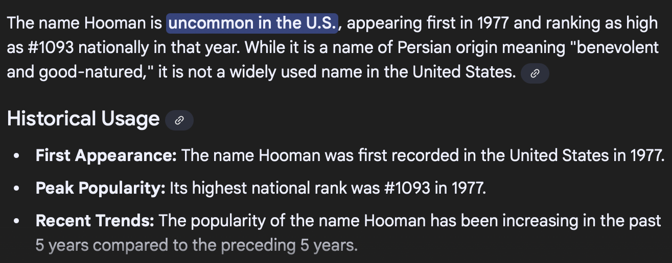 Uncommon in the U.S.