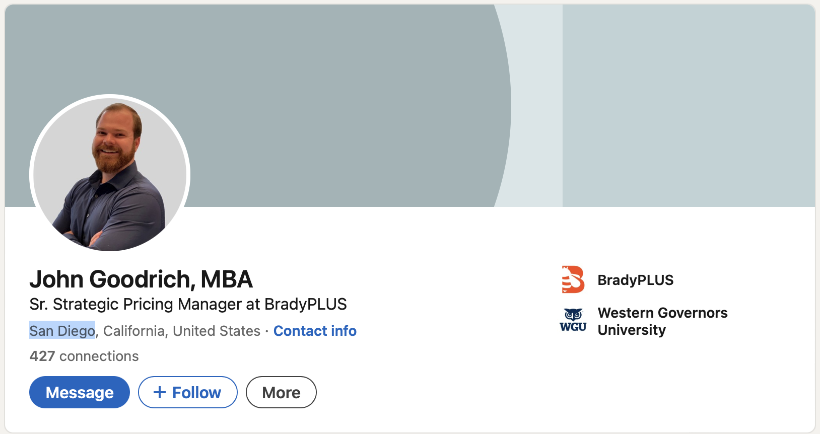 John Goodrich — LinkedIn: Retail Store Manager, Del Mar