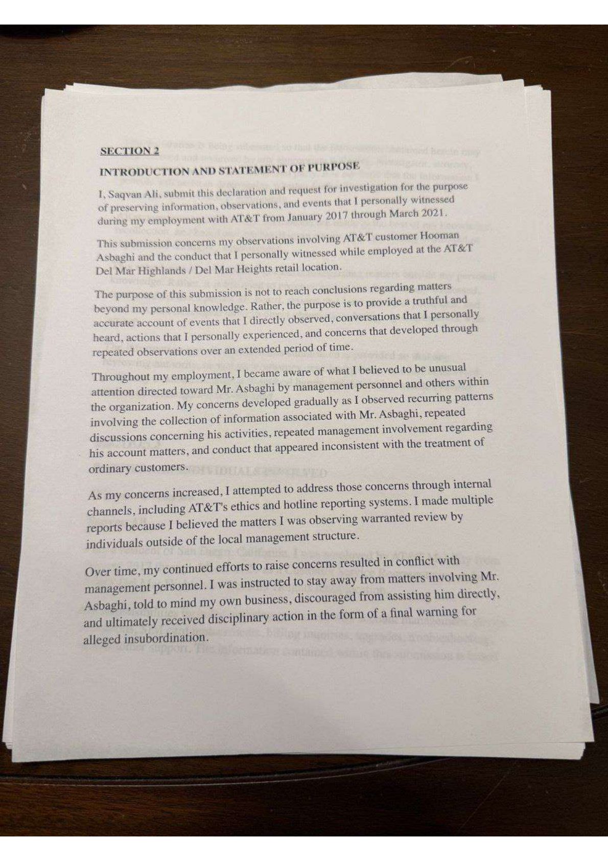 19 Jun 2026 — notarized testimony